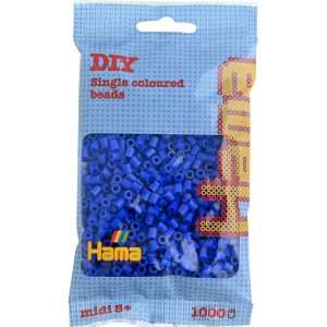 1,000 Blue Midi Hama Beads