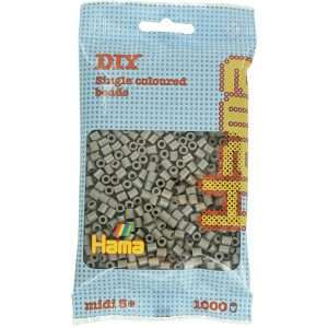 1,000 Taupe Grey Midi Hama Beads
