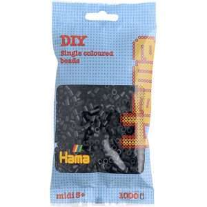 1,000 Black Midi Hama Beads