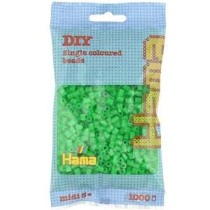 1,000 Neon Green Midi Hama Beads