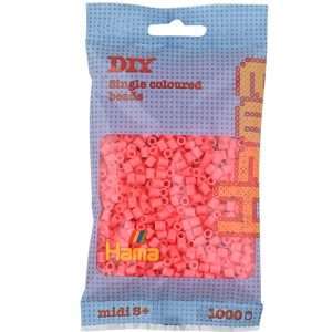 1,000 Pastel Red Midi Hama Beads