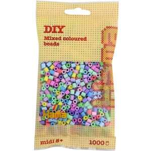 1,000 Pastel Mix Midi Hama Beads