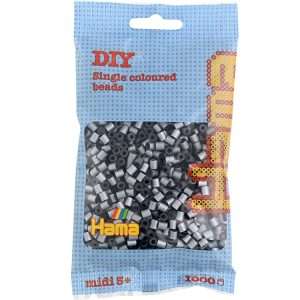 1,000 Silver Midi Hama Beads
