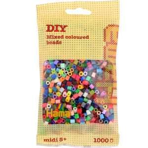1,000 Everything Mix Midi Hama Beads