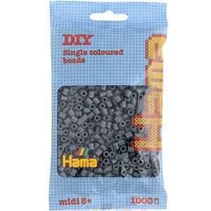 1,000 Dark Grey Midi Hama Beads